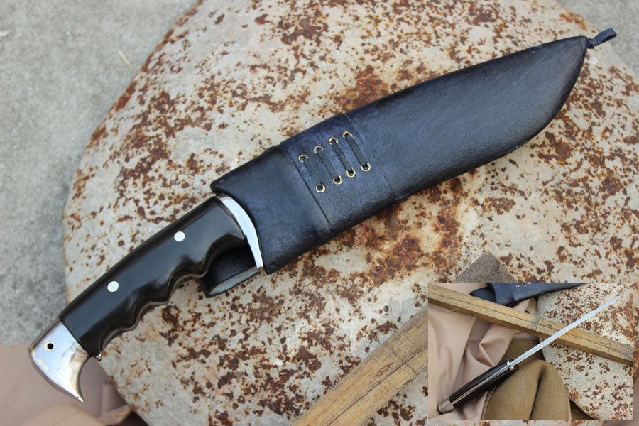 9 Inch Hand Forged Blade Bahadur Machete Kukri Knife