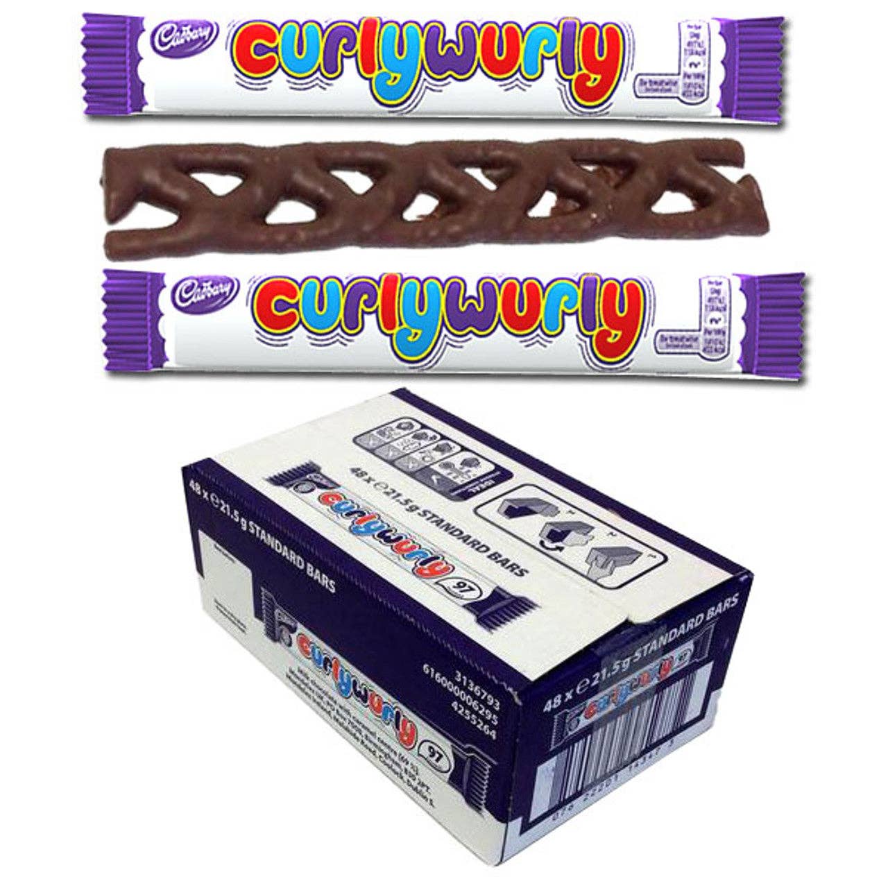 Curly Wurly Candy Bars .75oz (UK)  48ct