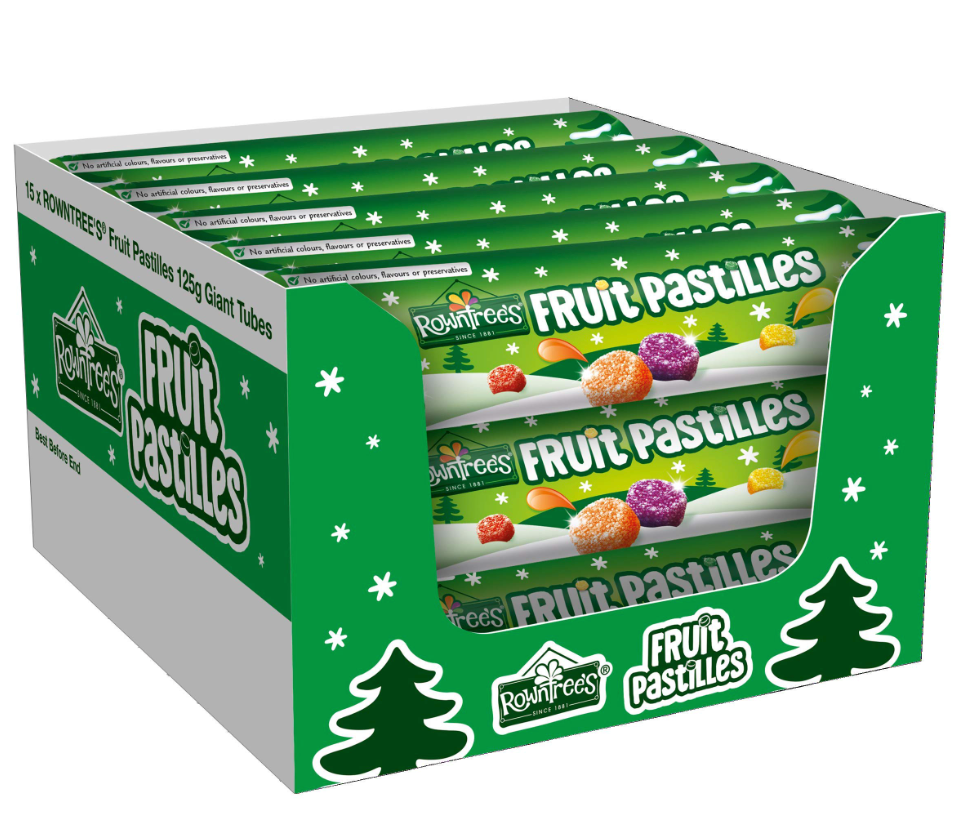 ROWNTREES Fruit Pastilles Giant Tube 15x115g