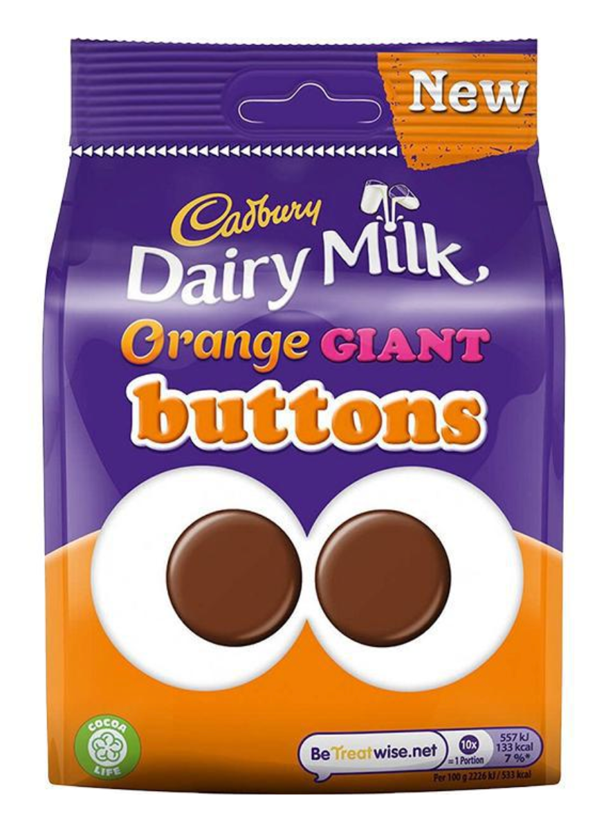 Cadbury Orange Buttons 10x85g