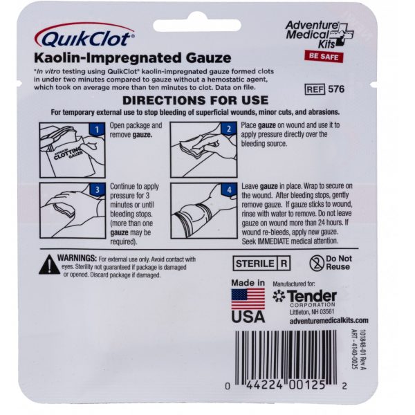 Adventure Medical Kits QuikClot Gauze