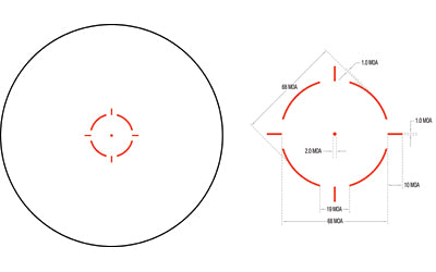 Trijicon, MRO HD, Red Dot, 1X25, 68MOA Circle With 2MOA Center Dot