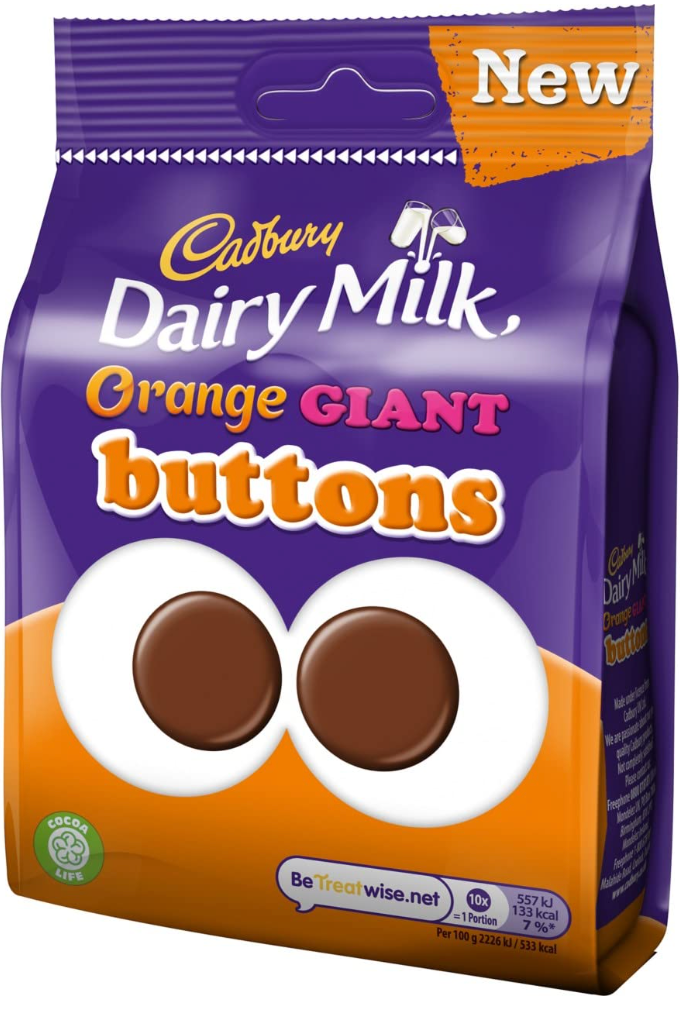 Cadbury Orange Buttons 10x85g